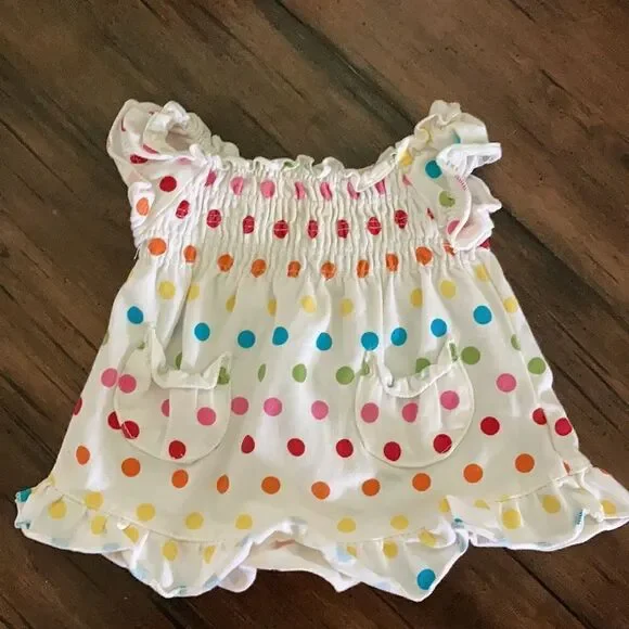 NEW Faded Glory Rainbow 🌈 Newborn Matching Polkadot Set- darling! - Picture 3 of 6